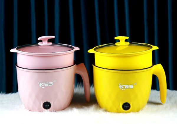Multifunctional Portable Mini Electric Non-stick Rice Cooker Hot Pot with Steamer - 1.8 Liter - Image 3