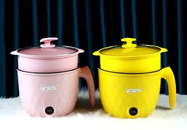 Multifunctional Portable Mini Electric Non-stick Rice Cooker Hot Pot with Steamer - 1.8 Liter - Image 3
